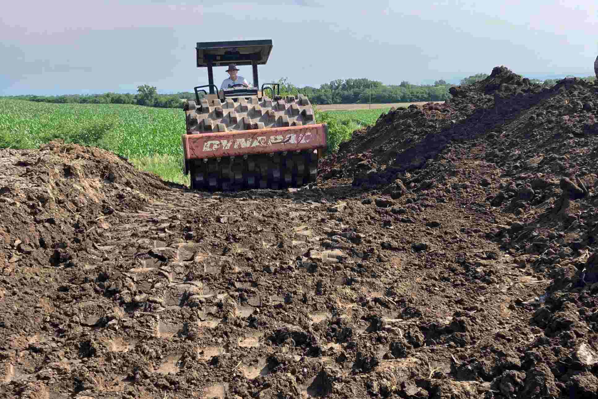 Excavation equipment at work in Lincoln, NE for Van Dorn Valley Construction