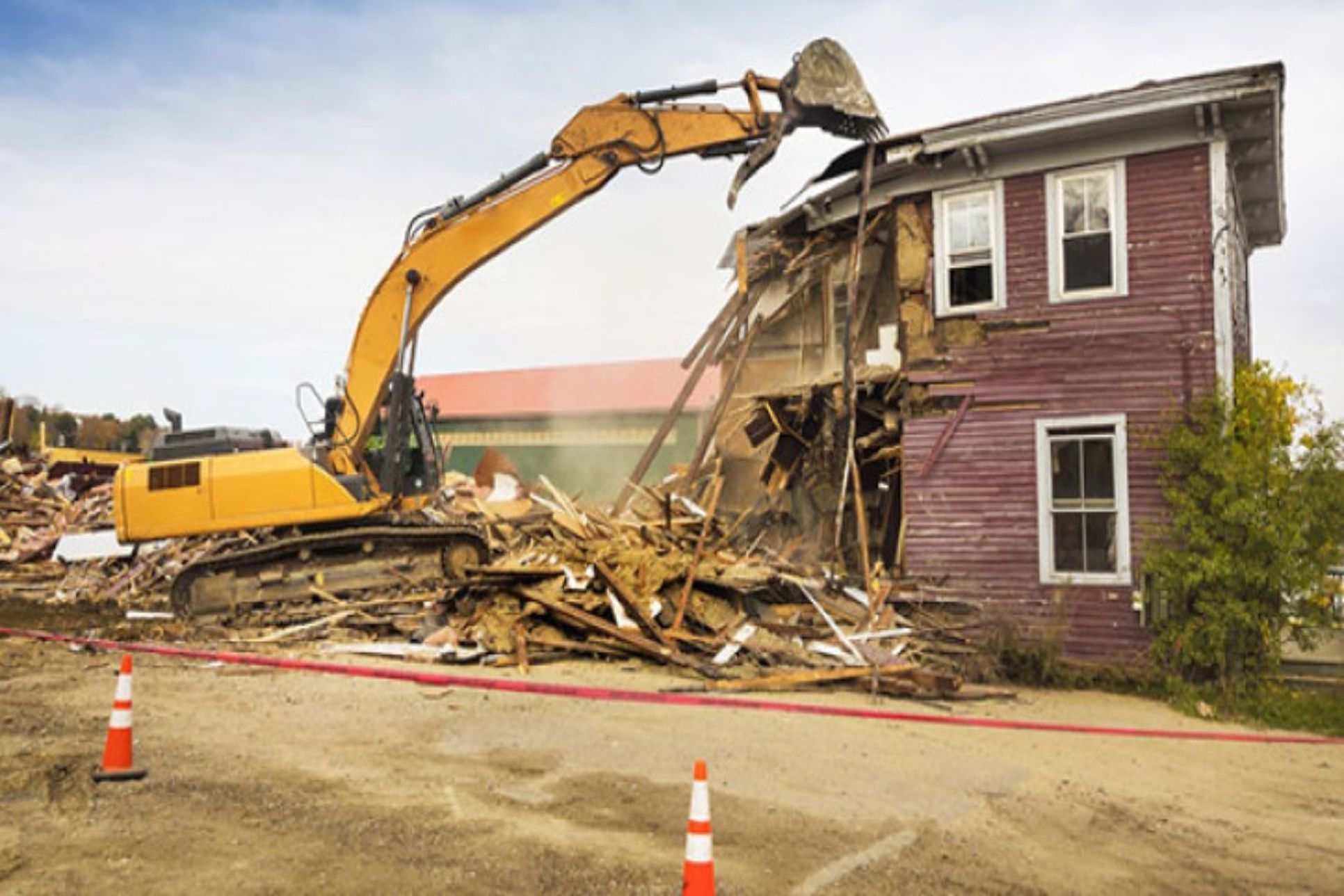 Excavation equipment at work in Lincoln, NE for Van Dorn Valley Construction