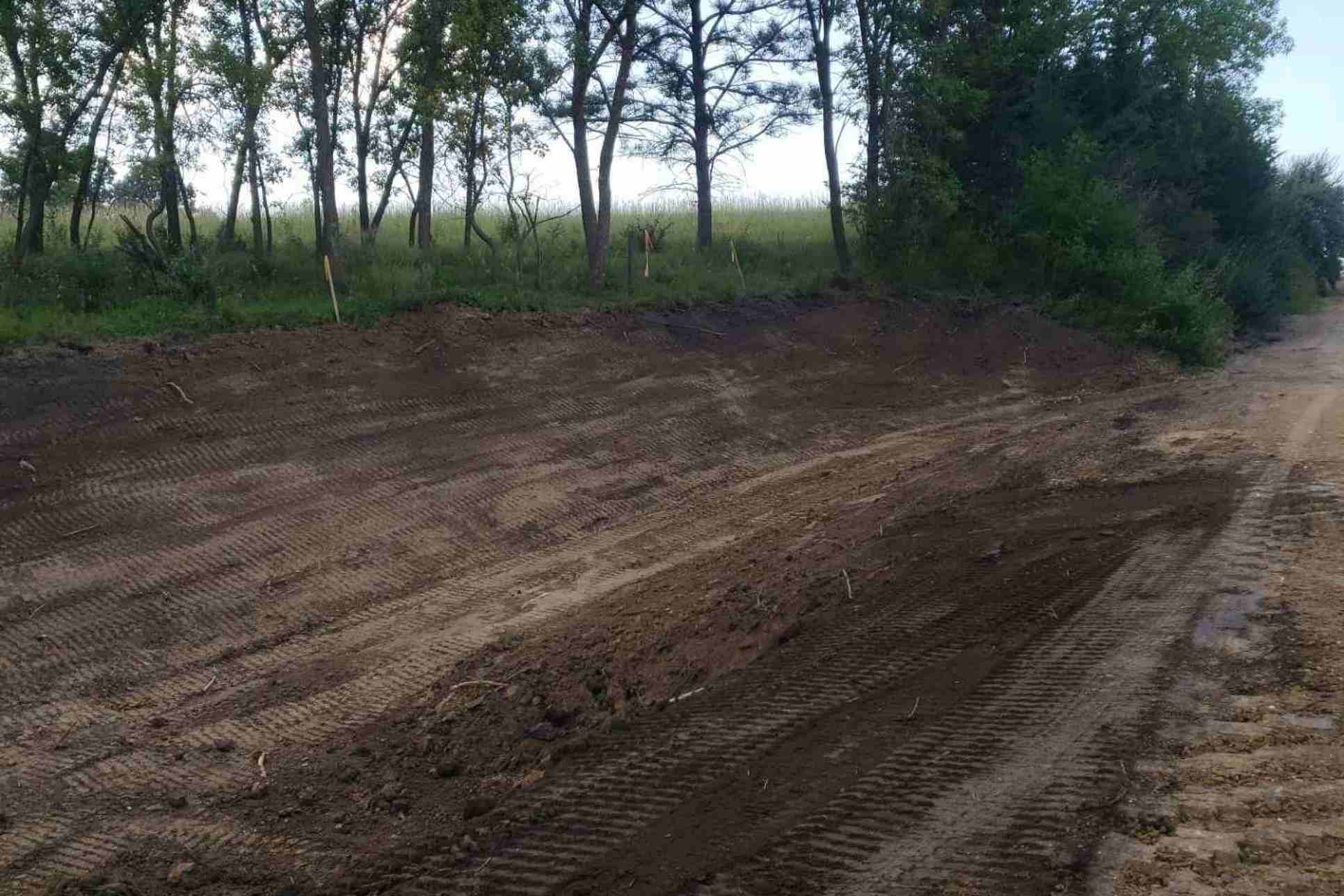 Excavation equipment at work in Lincoln, NE for Van Dorn Valley Construction